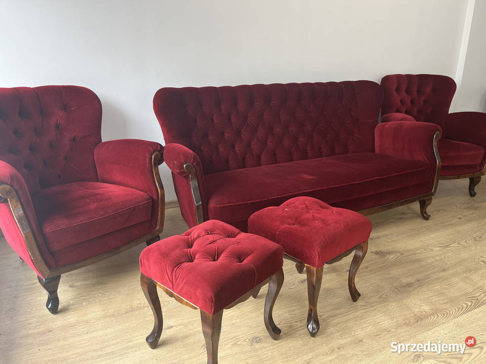 Zestaw wypoczynkowy BAROKOWY sofa fotele Warszawa