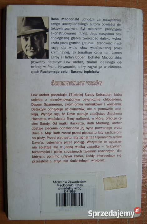 Ross MacDonald Śmiertelny wróg Proza i poezja Książki i Podręczniki