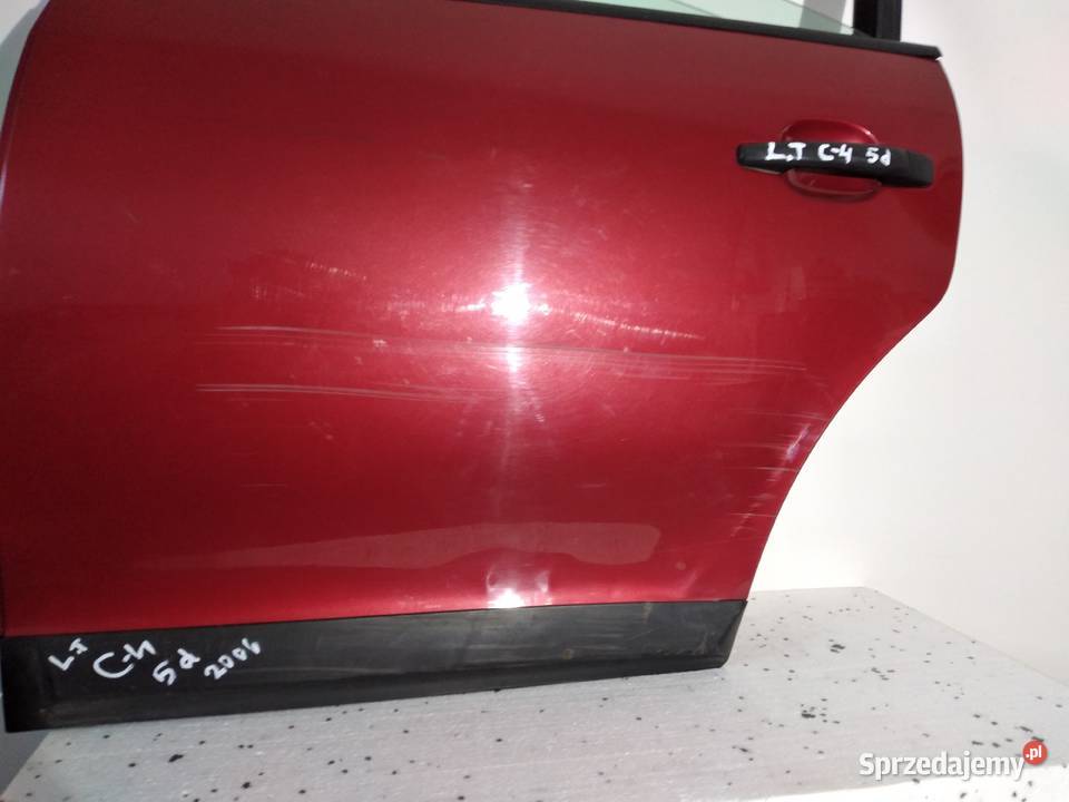 C4 DRZWI LEWY TYŁ CITROEN C4 5D ORYGINALNE części blacharskie Mietków
