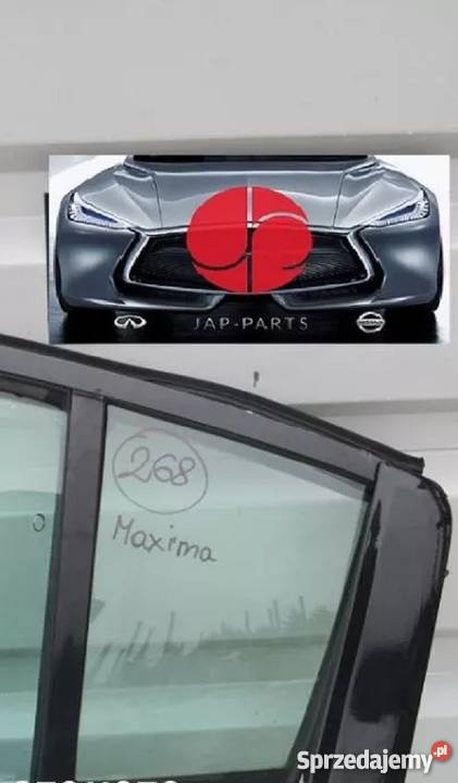 NISSAN MAXIMA A34 SZYBA MAŁA BOCZNA DRZWI TYŁ Nowy Tomyśl