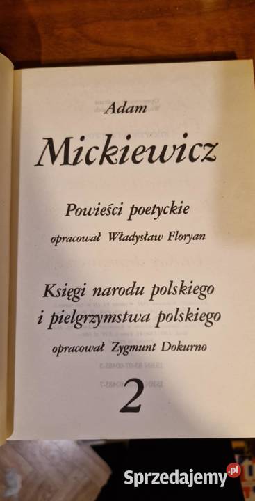 Powieści poetyckie Adam Mickiewicz 1981 książka Katowice