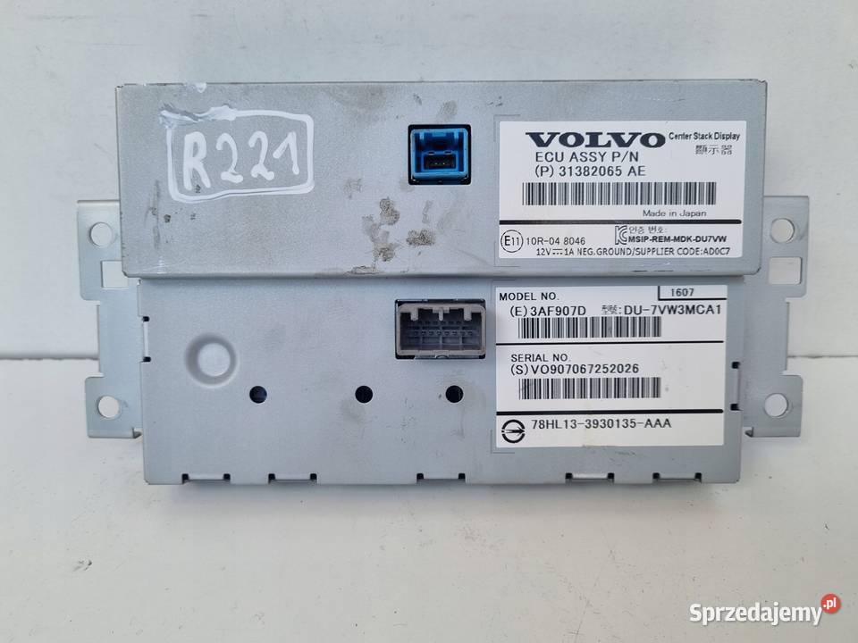 Volvo V60 I S60 II XC60 I EKRAN NAWIGACJI osobowe Chełm