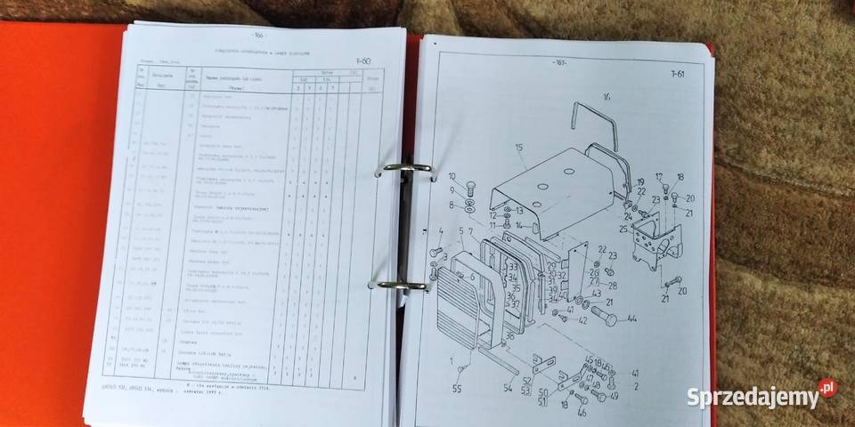Ursus 532534 koparko ładowarka katalog części Lublin sprzedam