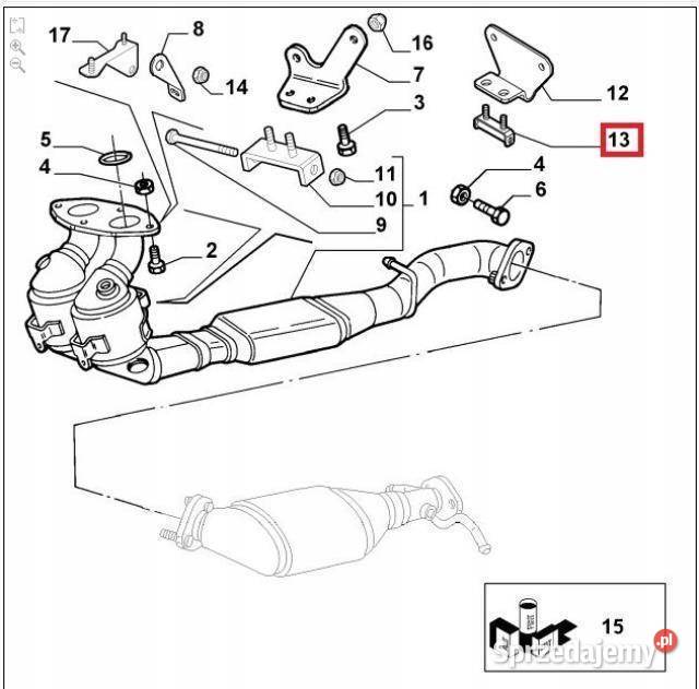 MOCOWANIE RURY WYDECHOWEJ ALFA ROMEO 147 156