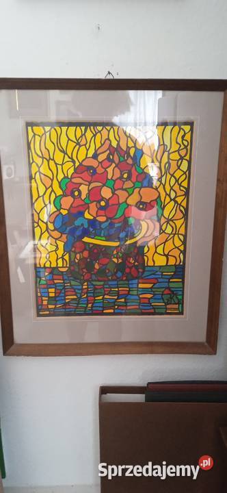 Dwa papirusy egipskie i jedena kolorowa mozaika