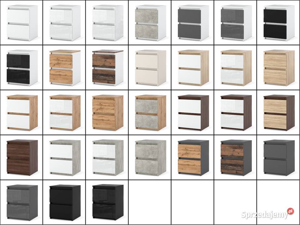 Szafka Nocna 2 Szuflady Nowoczesny Stolik Rtv Elbląg
