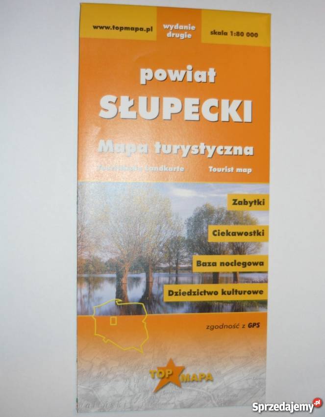 MAPA TURYSTYCZNA SŁUPECKI POWIAT