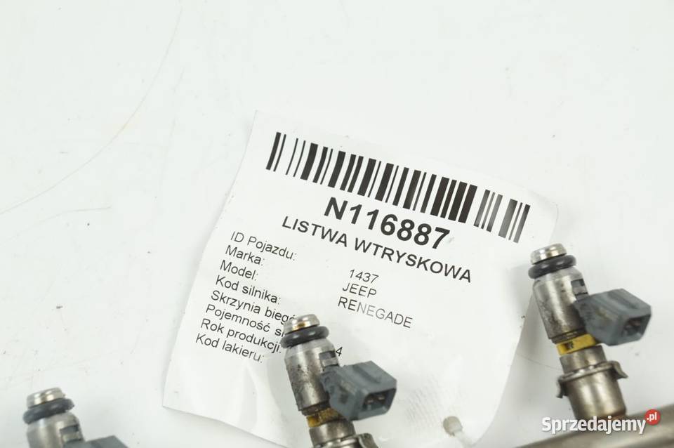 15168A 14TJET RENEGADE LISTWA WTRYSKOWA Pozostałe Lipno sprzedam