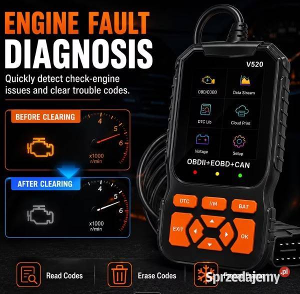 ODB2 model V520 Skaner diagnostyczny tester Warszawa sprzedam
