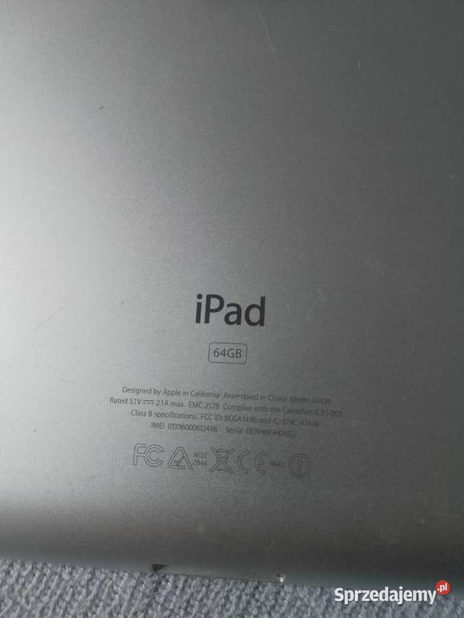tablet apple ipad 64 gb a1430 Legnica
