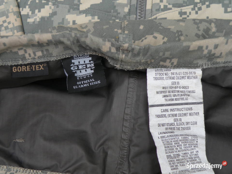Komplet goretex ECWCS genIII UCP large long Wrocław