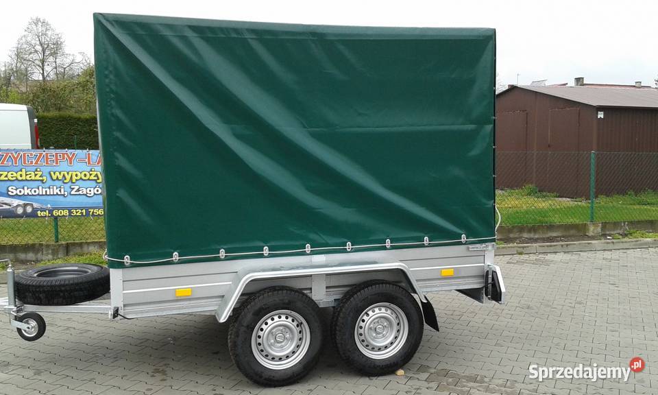 Przyczepa Rydwan 270x150x180 dwuosiowa plandeka łódzkie Wieluń