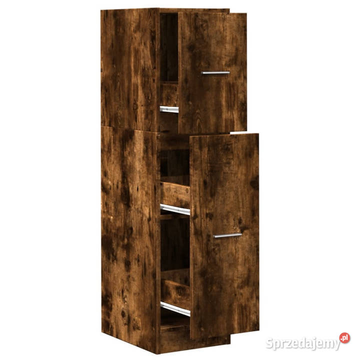 Szafka apteczna przydymiony dąb 30x41x118
