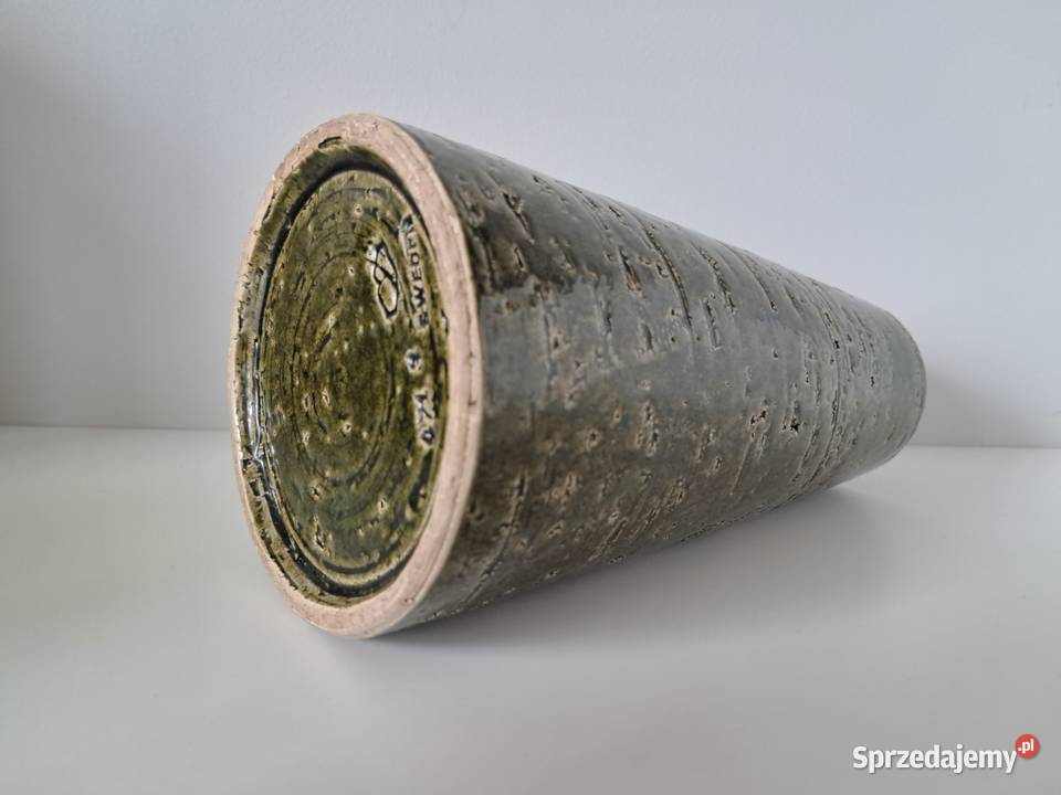 Wazon ceramka chamotte Treboda Keramik zielony Wazony Wazony Kraków
