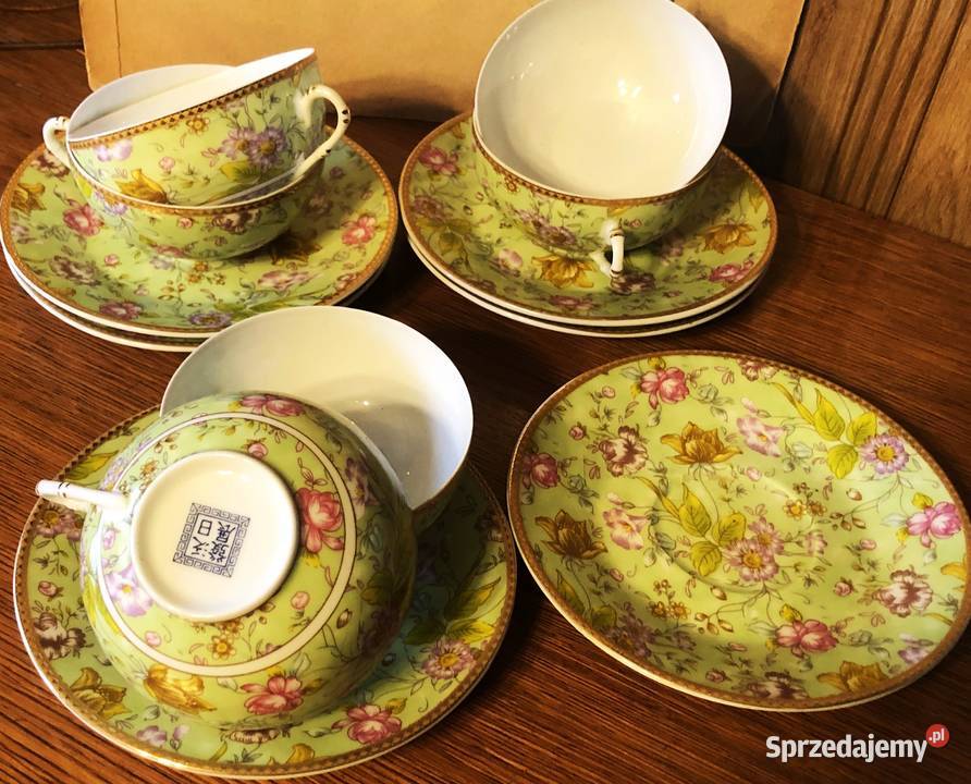 Komplet filiżanek do herbaty Chiny sygnowane 6