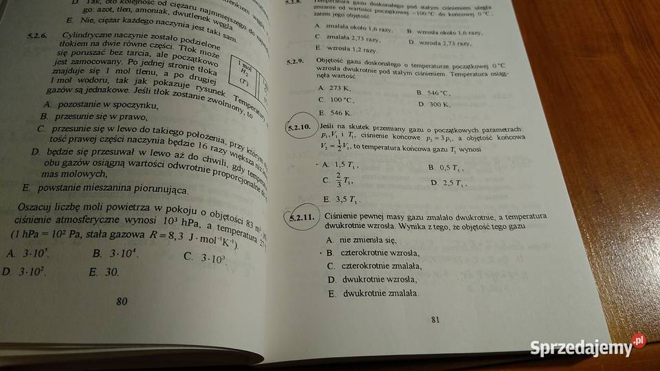 Zbiór pytań i zadań testowych z fizyki Jadwiga Książki naukowe i popularnonaukowe pomorskie Gdańsk