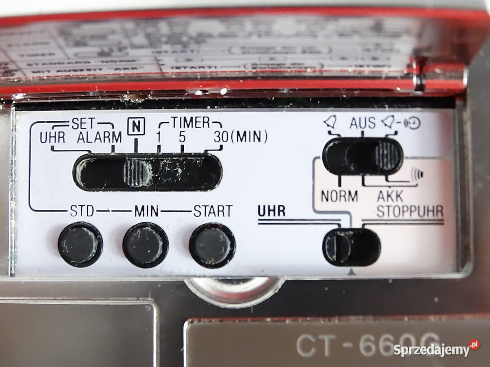 Unikat Vintage Sharp CT660G Talking Clock Biłgoraj