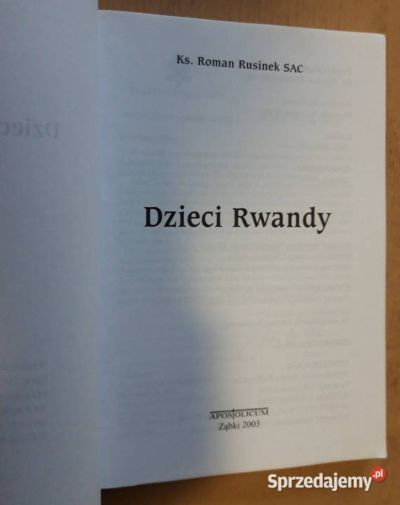 Dzieci Rwandy Tomasz Rusinek SAC miękka podlaskie Suwałki