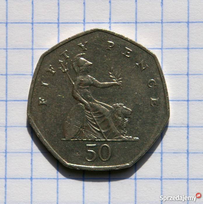 50 PENSÓW FIFTY PENCE 1997 WIELKA BRYTANIA lubelskie Piszczac