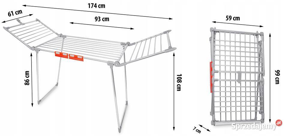 Suszarka na pranie stojąca rozkładana Debora Wrocław