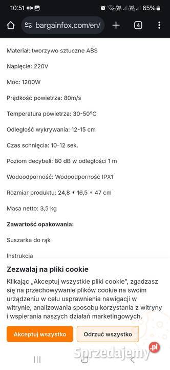 Suszarka do rak Modundry Pozostałe Zawiercie