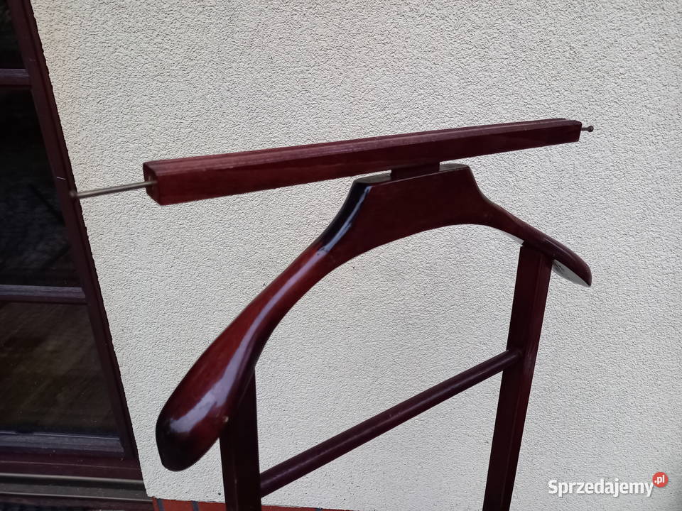 Drewniany stojak wieszak na ubrania na kółkach 31cm Warszawa sprzedam