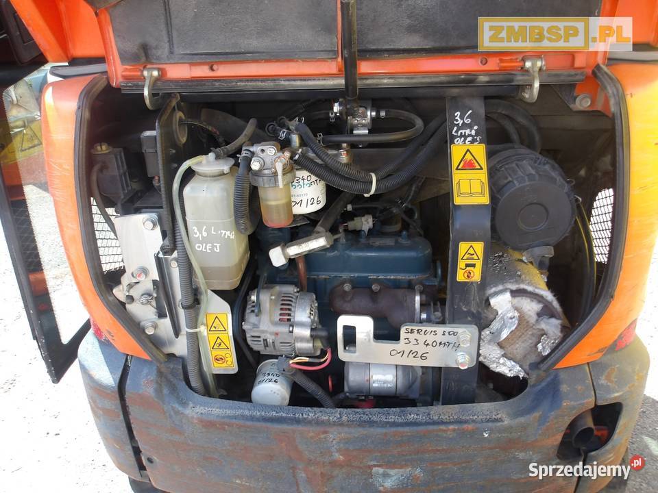 Minikoparka gąsienicowa Kubota KX0164 2 łyżki Pleszew