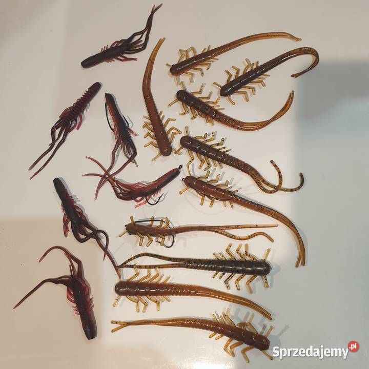 Zestaw gumy wędkarskie haczyki świętokrzyskie Ostrowiec Świętokrzyski