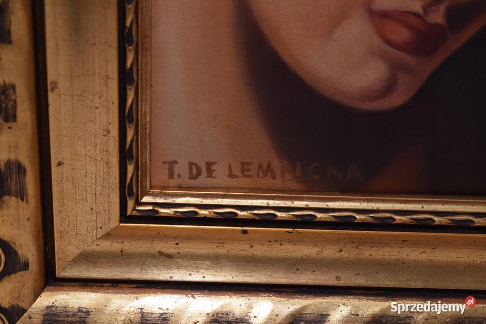 TAMARA De Łempicka Dama w Kapeluszu Kobieta Art Kraków