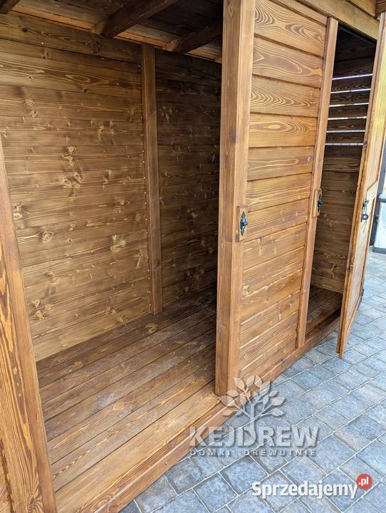 śmietnik drewniany śmietnik ogrodowy zamykany Piła Pierwsza