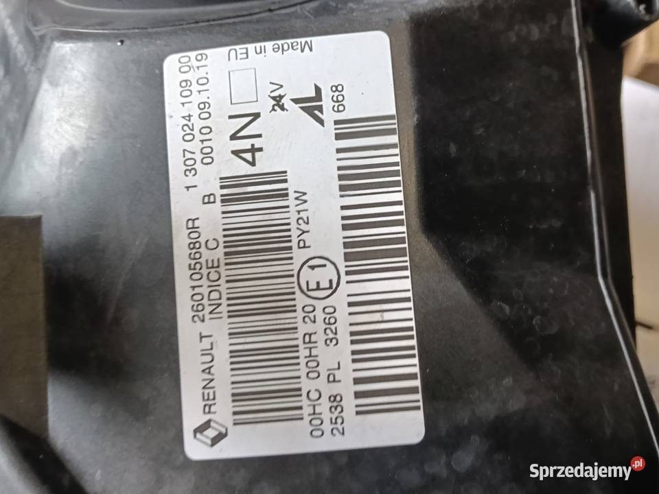 Reflektor lampa przód Megan 3 lift Części samochodowe Elbląg