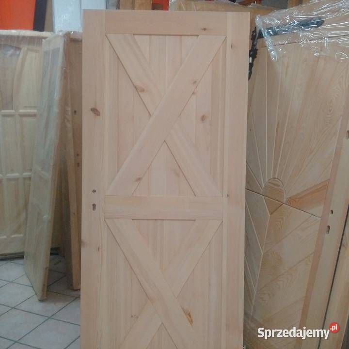 Loft sosnowe lite drzwi drewniane Producent Drzwi wewnętrzne Wieliczka