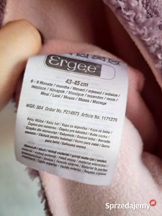 Czapka niemowlęca 69 miesięcy Łódź sprzedam