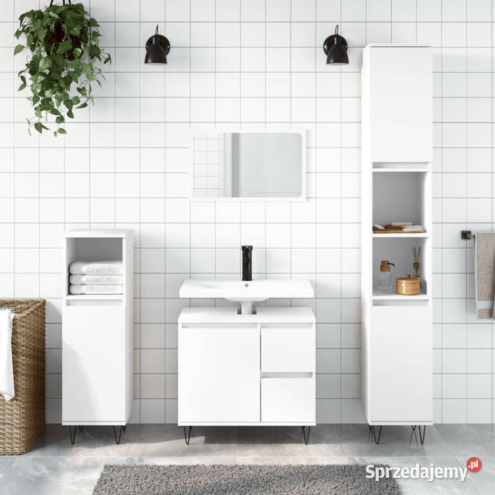 Szafka łazienkowa biała 65x33x60 materiał mazowieckie Warszawa