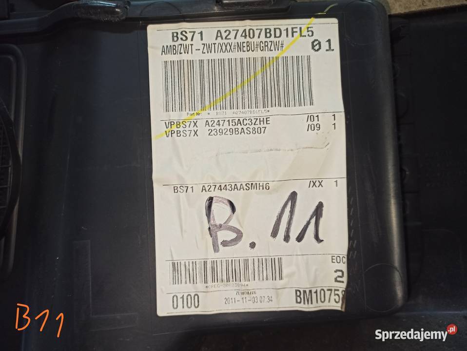 Boczek Drzwi Lewy Tył FORD MONDEO MK4 11 Elementy wygłuszające lubelskie Radzyń Podlaski