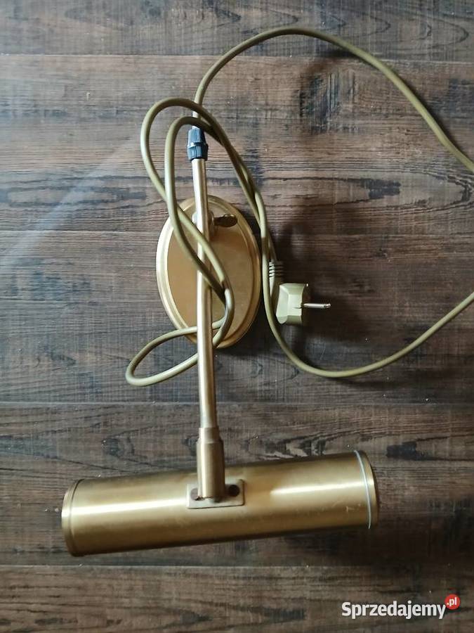 Stara mosiężna lampa biurowa Kraków sprzedam
