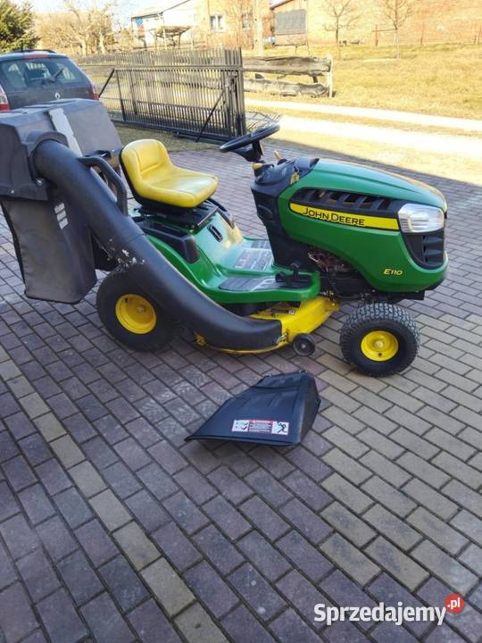 Kosiarka traktorek John Deere E110 kosze Tuszyma