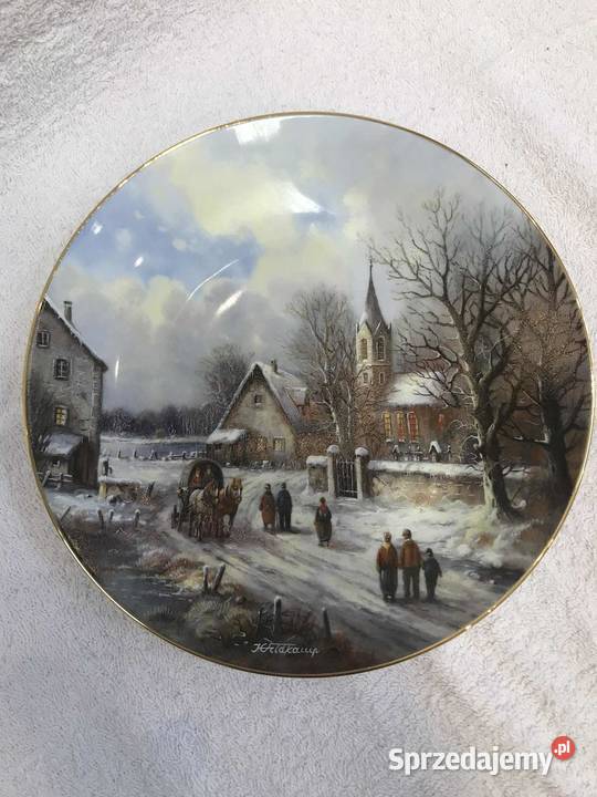 Talerz dekoracyjny Wies jeziorem Tirschenreuth Kielce sprzedam