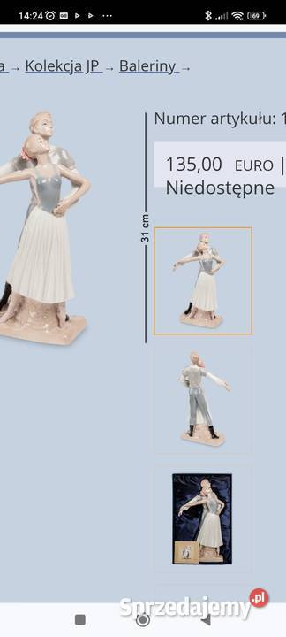 Figurka porcelanowa seria Balet Janów Lubelski sprzedam