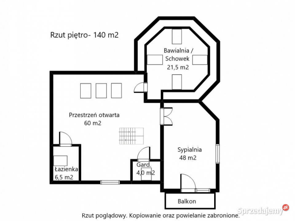 Elegancki dom wolnostojący 250 m2 Wysoki 2 piętra Nieruchomości mazowieckie Urzut