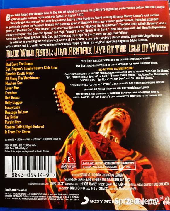 Znakomit Rewelacyjny Koncert Jimi Hendrix Isle Płyty i kasety śląskie Gliwice