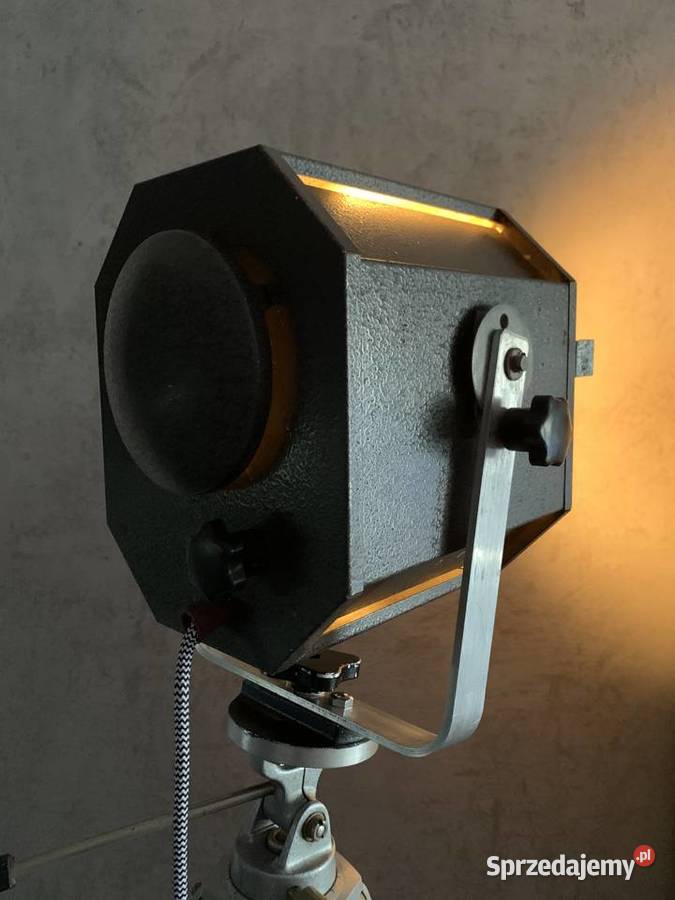 Lampa teatralna podłogowa PRL lata 7080 Loft Poznań