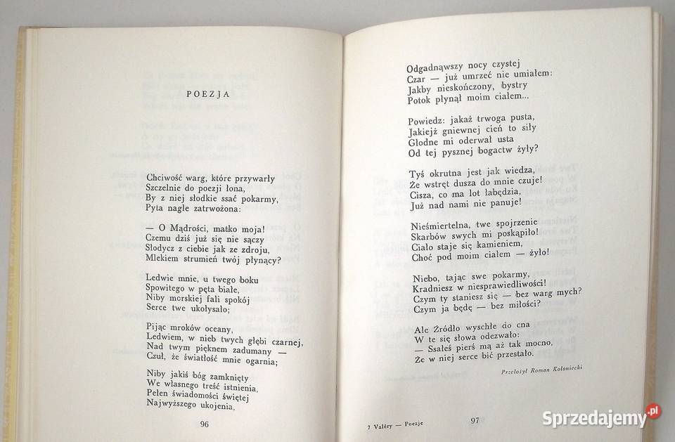 L Valery Poezje Proza i poezja Warszawa sprzedam