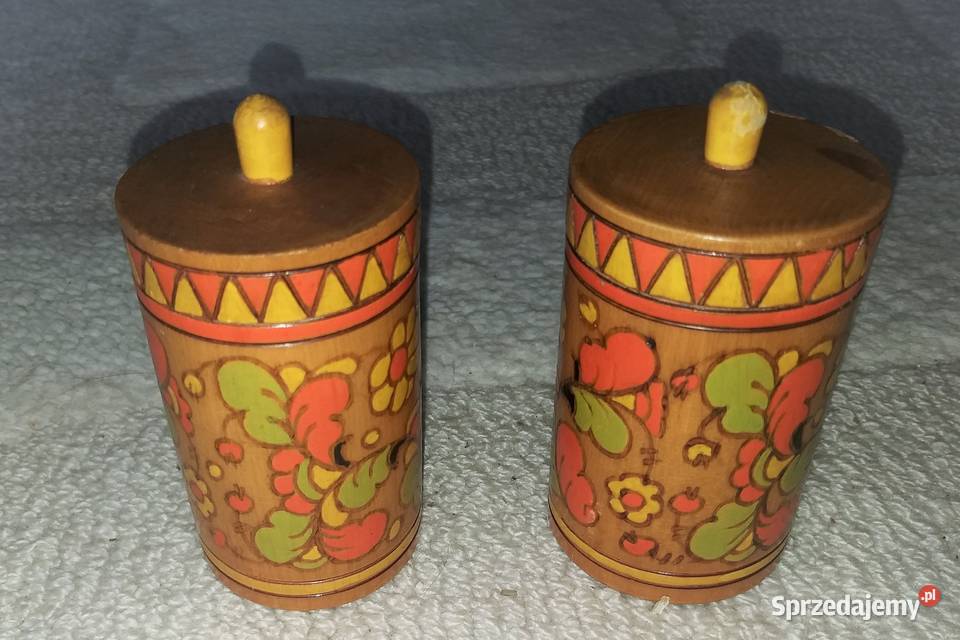 2 ozdobne pudełka na przyprawy zestaw Warszawa