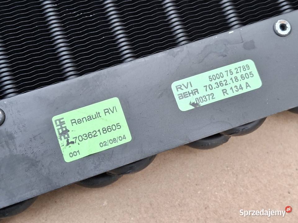 RENAULT MAGNUM SKRAPLACZ CHŁODNICA KLIMATYZACJI Bieleń