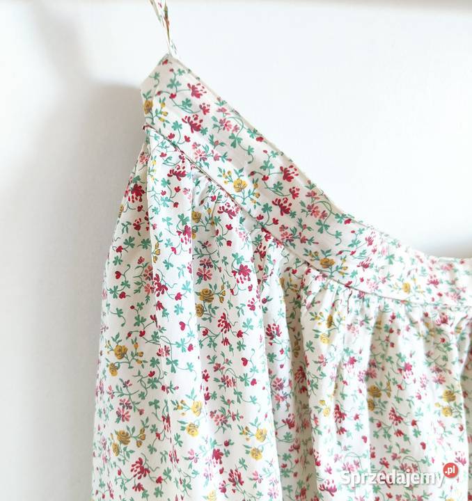Spódnica midi vintage bawełna kwiaty kwiatki Szczecin