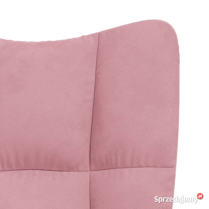 Fotel różowy obity aksamitem WM328077 Warszawa