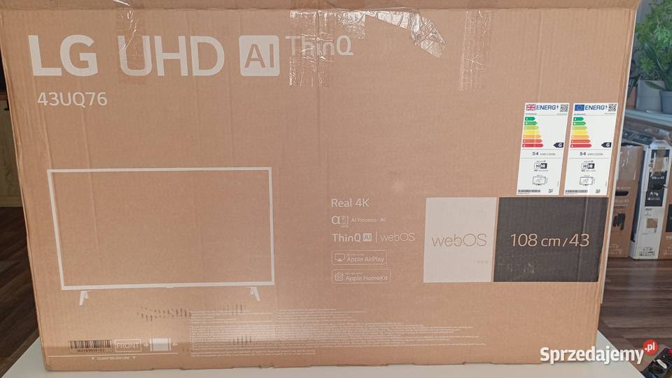 Telewizor LG 43cale WebOS 4K 1166 43cale