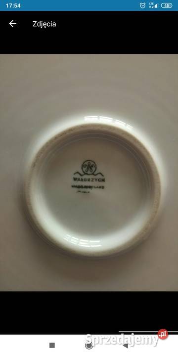 Talerz porcelana duzy dolnośląskie