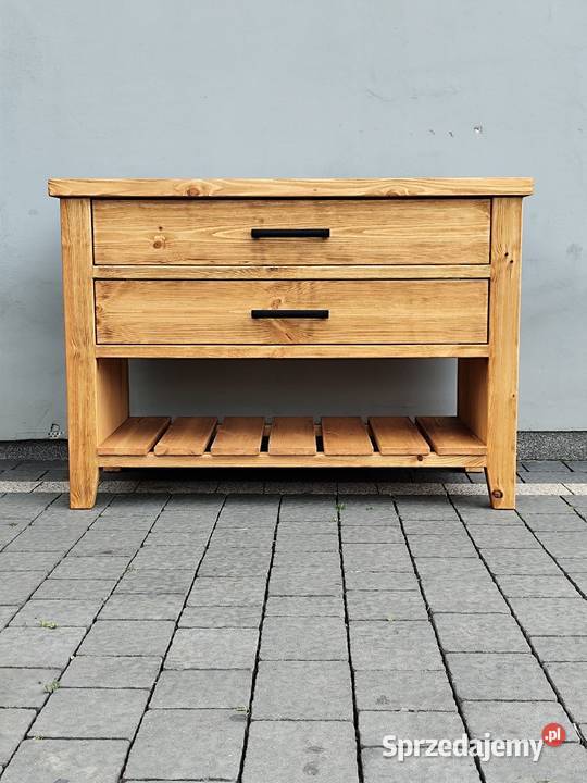 Komoda drewniana 100x50x75 kolor dąb styl Zduńska Wola